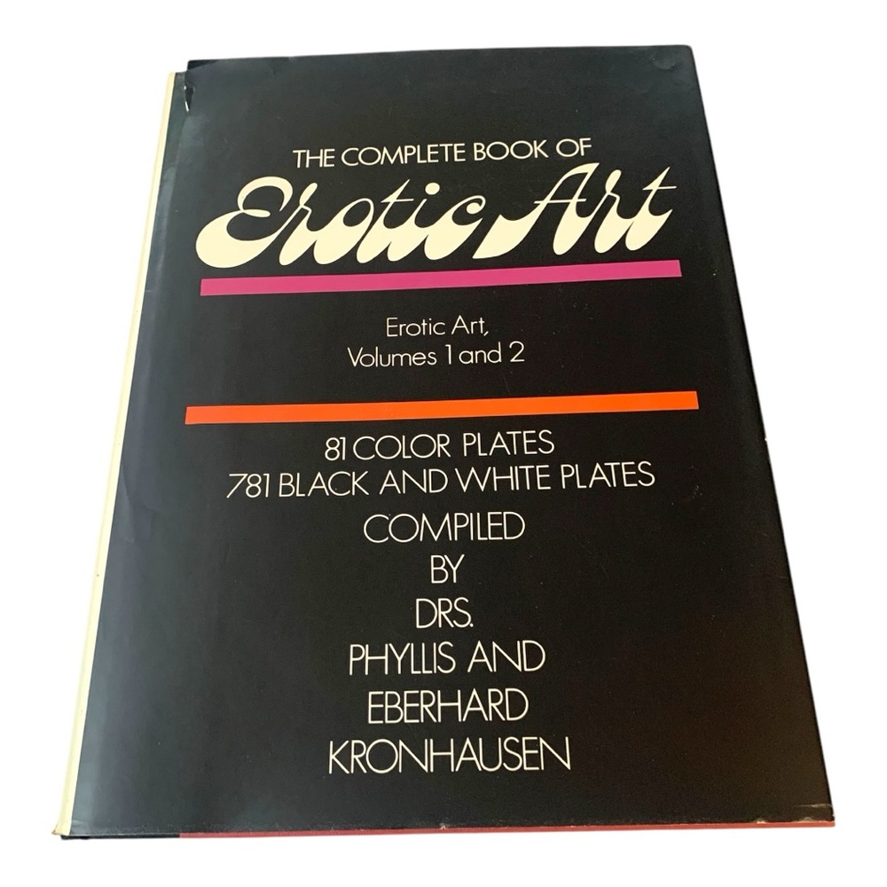 VTG 1978 The Complete Book Of Erotic Art Volumes 1 and 2 Hardcover